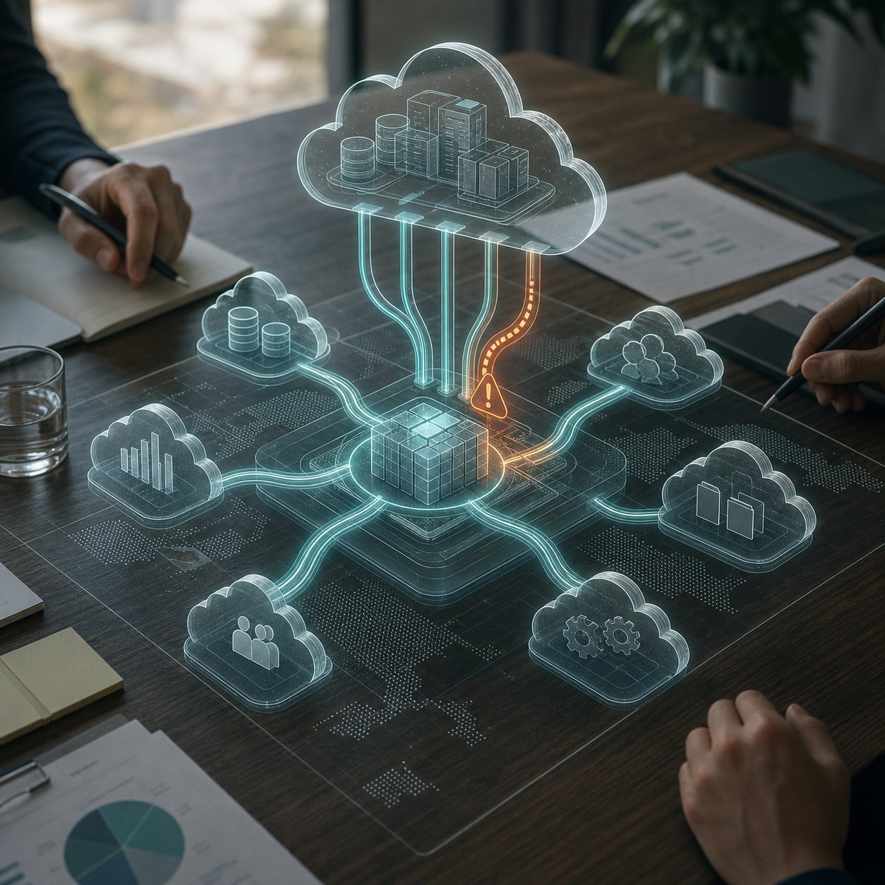 cloud strategy diagram showing AI capacity as a supply chain dependency