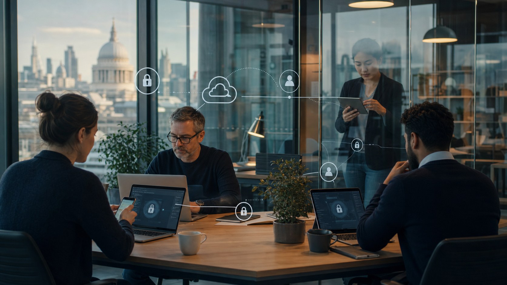 Layered zero trust security controls across UK SME devices, identities and cloud access