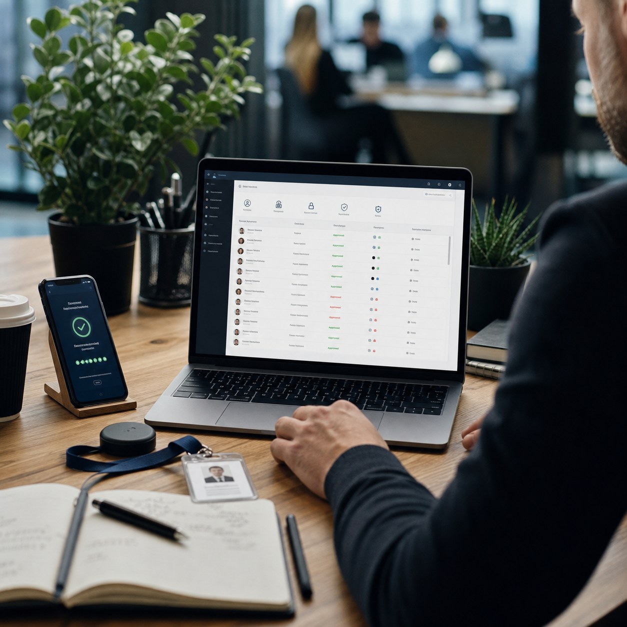 Policy driven zero trust security checks on a UK SME identity dashboard
